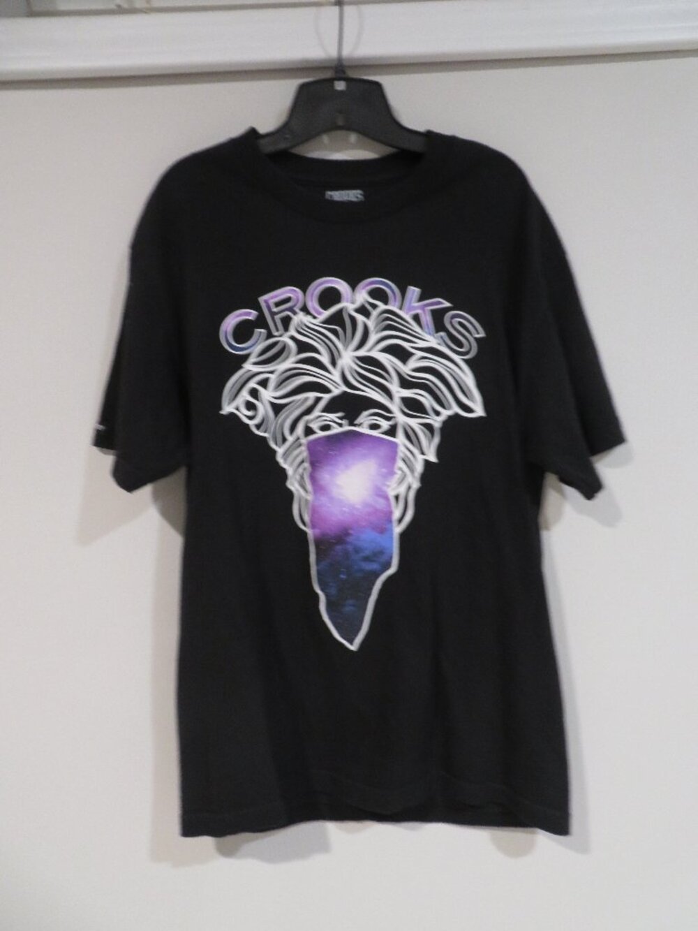 Crooks & Castles Medusa Galaxy Bandana Graphic T-Shirt - Size L